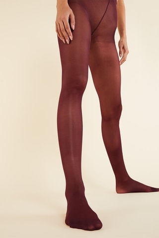 Collants Semi Opaque Bordô