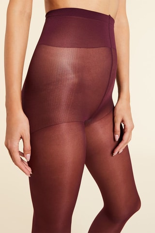 Collants Semi Opaque Bordô
