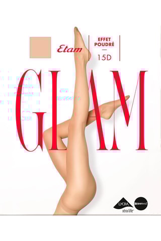 Collant Effet poudre 15 últimas - Castanho claro