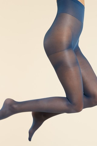 Collants Semi Opaque Azul-pato