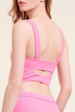 Soutien desportivo Crop Cut Out Rosa