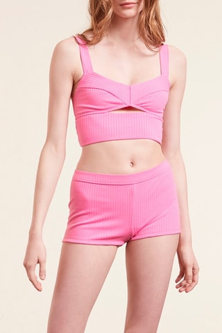Soutien desportivo Crop Cut Out Rosa