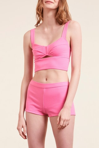 Soutien desportivo Crop Cut Out Rosa