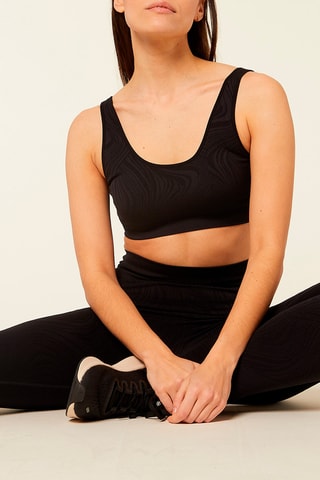 Soutien desportivo Wavy Preto