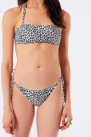 Parte de baixo de biquíni - Branco e preto
