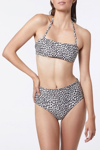 Parte de baixo de biquíni - Branco e preto