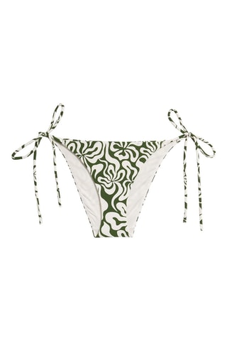 Parte de baixo de biquíni - Branco e verde