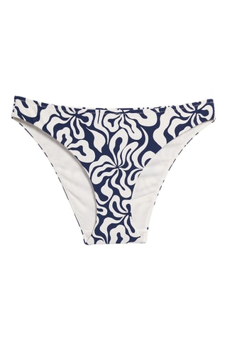 Parte de baixo de biquíni - Branco e azul-noite