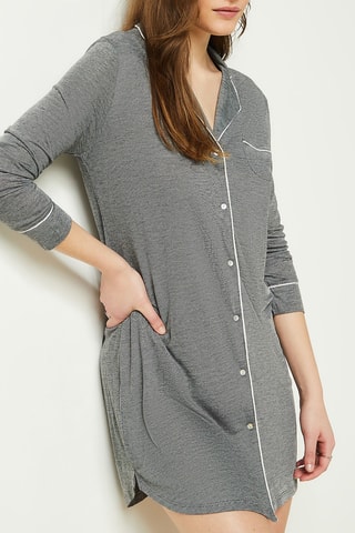 Camisa de dormir - Cinzento mesclado