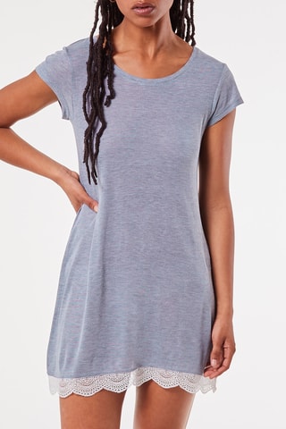 Camisa de dormir Warm - Azul-marinho