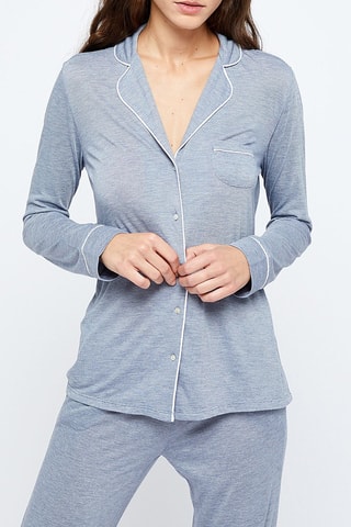 Camisa de noite Warm Day Azul-marinho