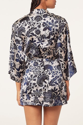 Robe Blou - Azul-escuro e branco