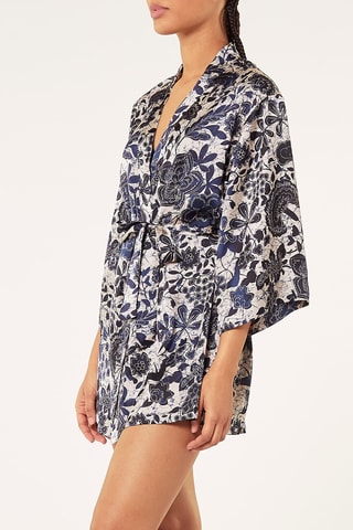 Robe Blou - Azul-escuro e branco