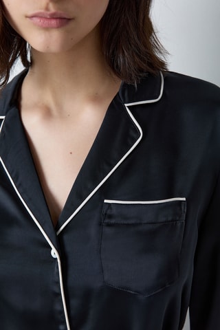 Camisa de pijama - Preto
