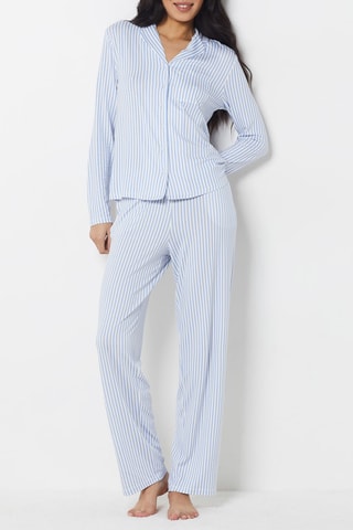 Camisa de pijama - Azul-celeste