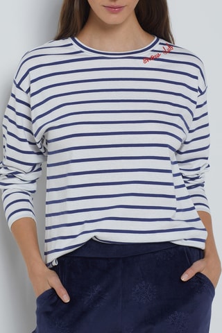 T-shirt de pijama Sanae - Azul-marinho