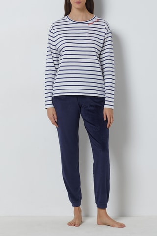 T-shirt de pijama Sanae - Azul-marinho