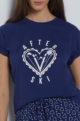 T-shirt de pijama Stas - Azul-noite