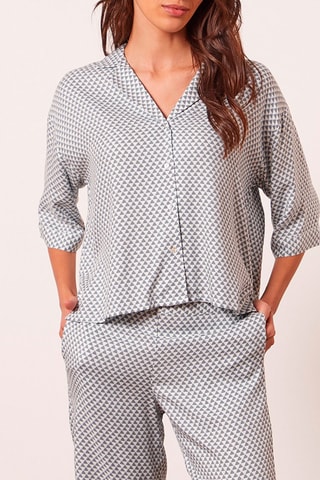 Camisa de pijama Galan - Cinzento - Etam