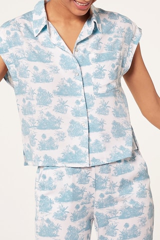 Camisa de pijama - Verde-pato