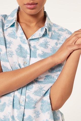 Camisa de pijama - Verde-pato