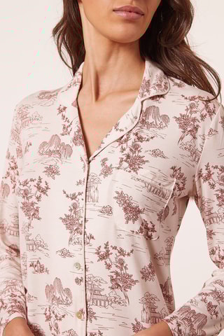 Camisa de pijama - Vermelho-tijolo