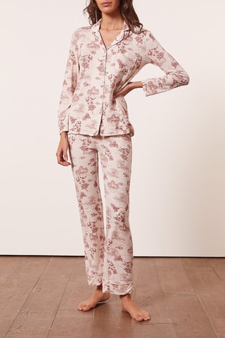 Camisa de pijama - Vermelho-tijolo