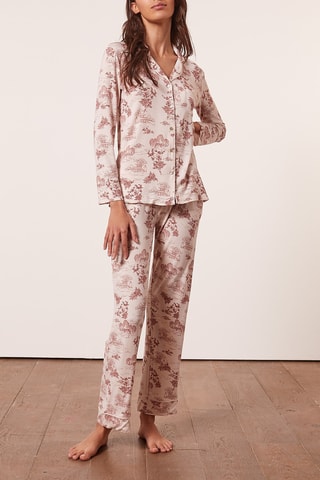 Camisa de pijama - Vermelho-tijolo