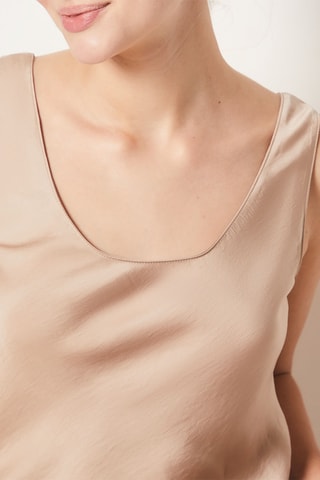 Camisola de alças de pijama - Bege