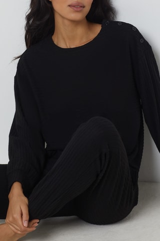 Camisola de pijama Elinhoo - Preto