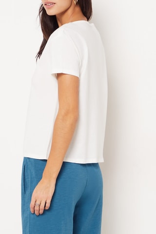 T-shirt de pijama Octavy - Branco