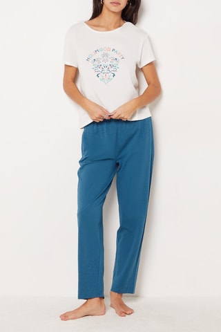 T-shirt de pijama Octavy - Branco