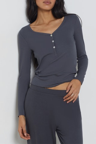 Top de pijama Asuk - Antracite