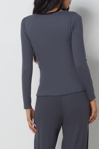 Top de pijama Asuk - Antracite