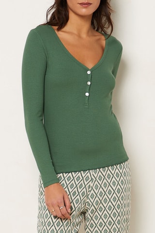 Top de pijama Asuk - Verde