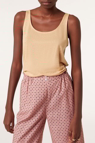 Calças de pijama linho - Rosa