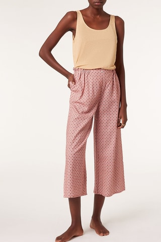 Calças de pijama linho - Rosa