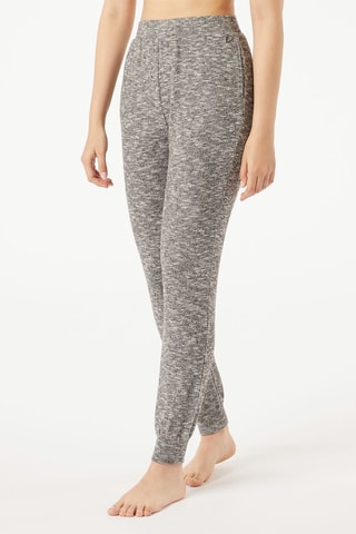 Calças de pijama cintura subida Cibel - Antracite mesclado - Etam