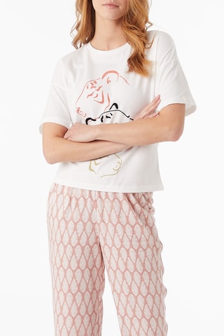 Calças de pijama cintura subida Dougg - Rosa - Etam