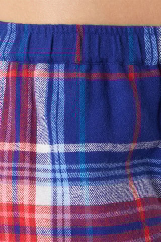 Calças de pijama cintura subida Sisoes - Azul-real e vermelho - Etam