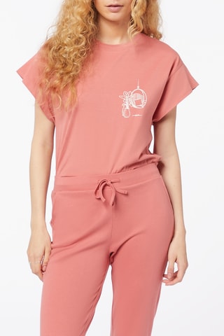 Calças de pijama cintura subida Beka - Coral - Etam