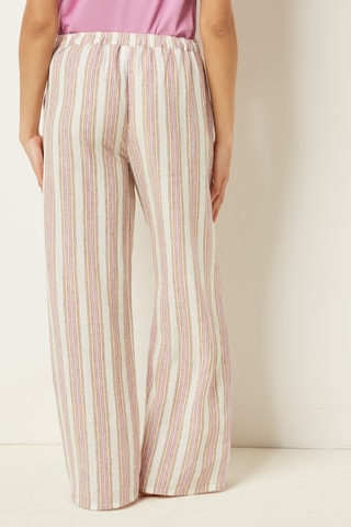 Calças de pijama em linho Indian Bliss Rosa - Etam