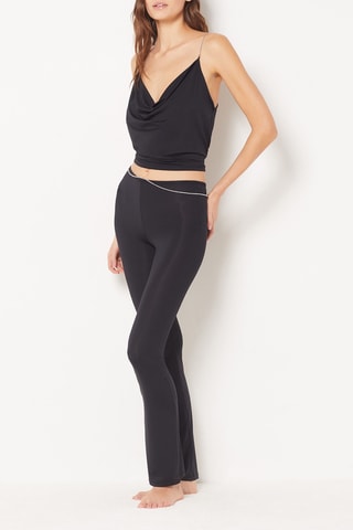 Calças de pijama Glossy - Preto