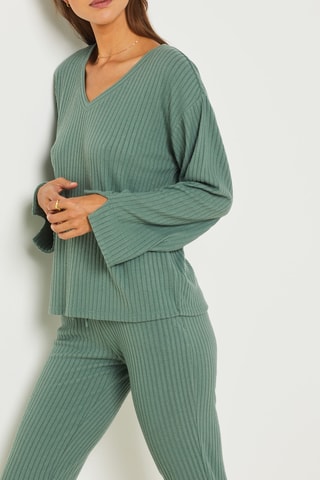 Calças de treino de pijama Dolm - Caqui