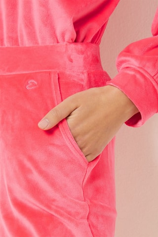 Calças de treino de pijama em veludo Dunkan - Fúcsia
