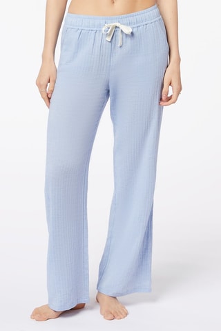 Calças de pijama cintura subida Synna - Azul - Etam