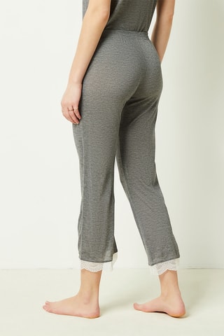 Calças de pijama 7/8 - Cinzento
