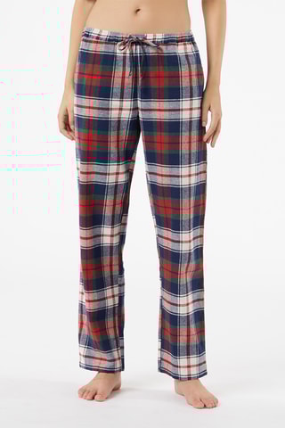 Calças de pijama - Azul-marinho e branco