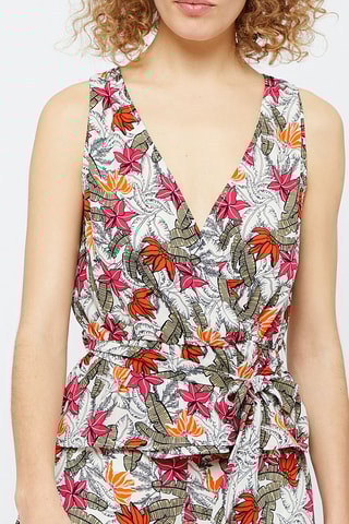 Top Tropico  Estampado fundo branco