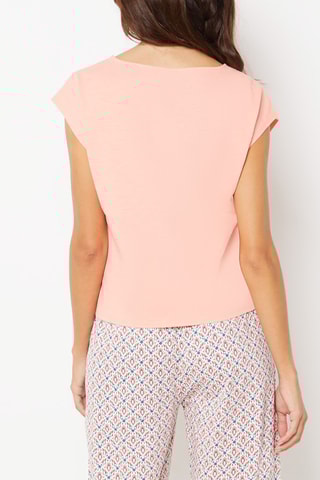 Top atado de pijama Ohani - Pêssego